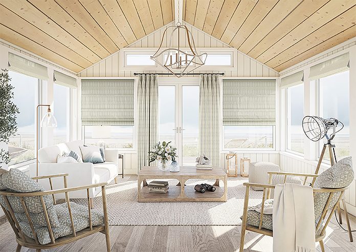 Nazca, Almond - Twist&Fit Roman Blind - Image 8